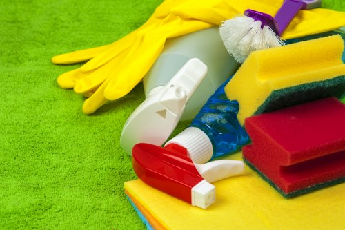 Technician performing deep carpet cleaning in SE10